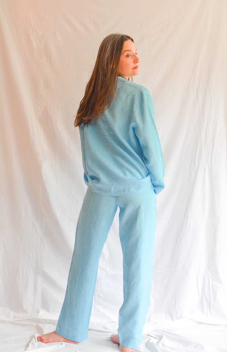 Sura Blue Hemp Pyjamas